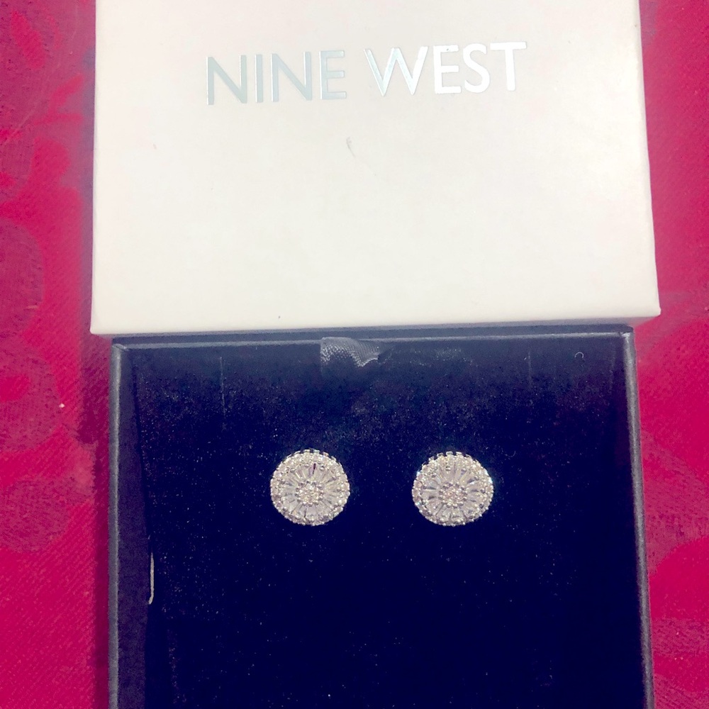 Nine West Silver Stud Earrings